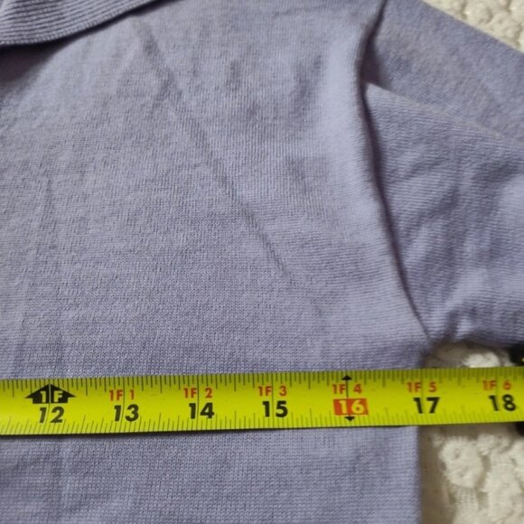 Calvin Klein V-Neck Sweater Top Light Purple Size XS Extra Small - Picture 8 of 13